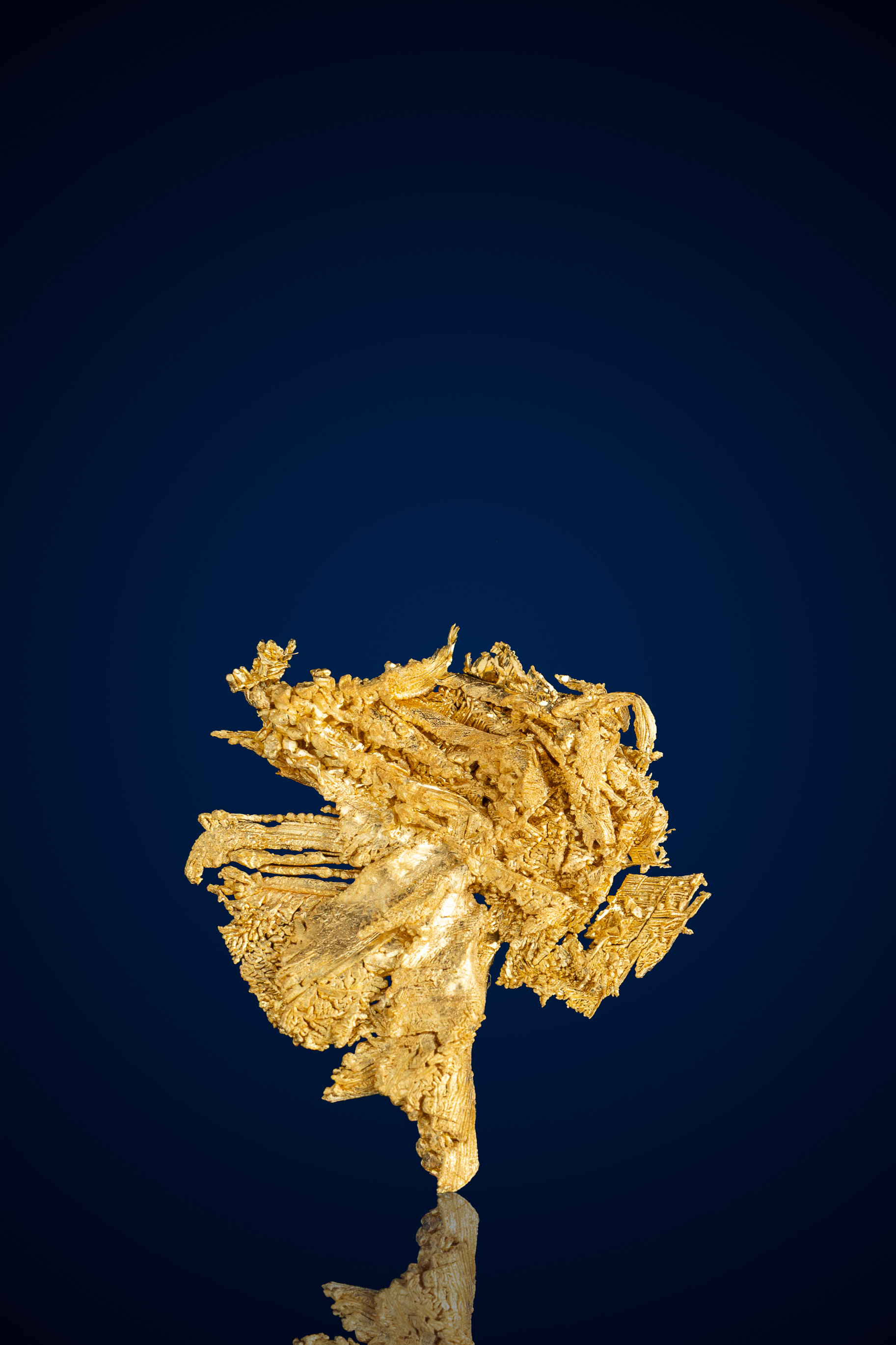 Skeletal, Distinctive Crystallized Gold Nugget - Round Mountain, NV - 3.37 grams (image for) Skeletal, Distinctive Crystallized Gold Nugget - Round Mountain, NV - 3.37 grams